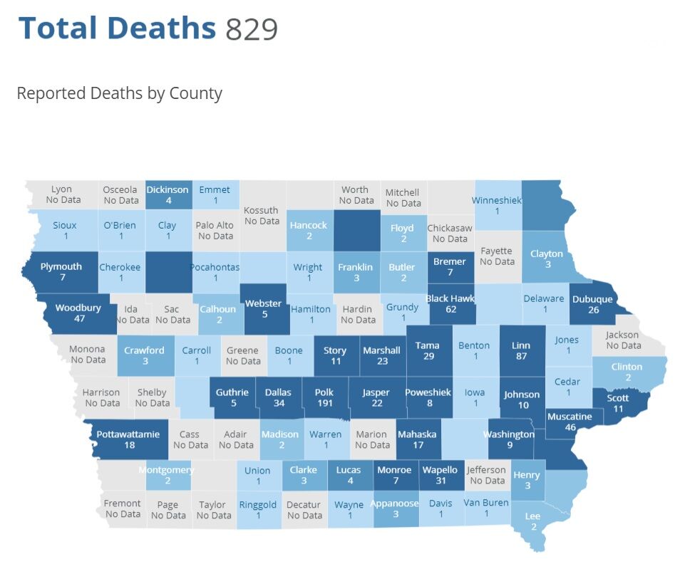 COVID-19 Deaths, July 27, 2020